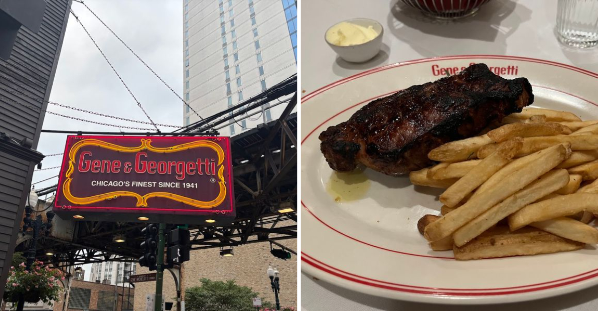 This old fashioned Illinois restaurant serves one of the best NY strip steaks in the state