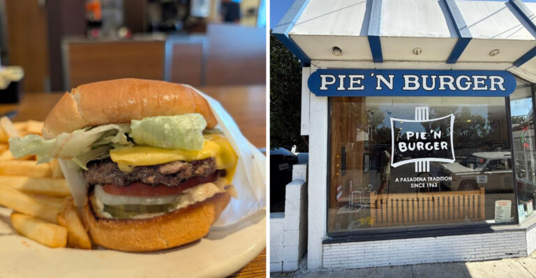 This simple California diner serves cheeseburgers that are seriously tasty