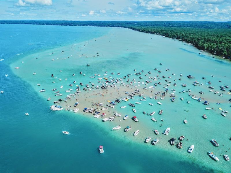 Torch Lake Sandbar - Rapid City, Michigan