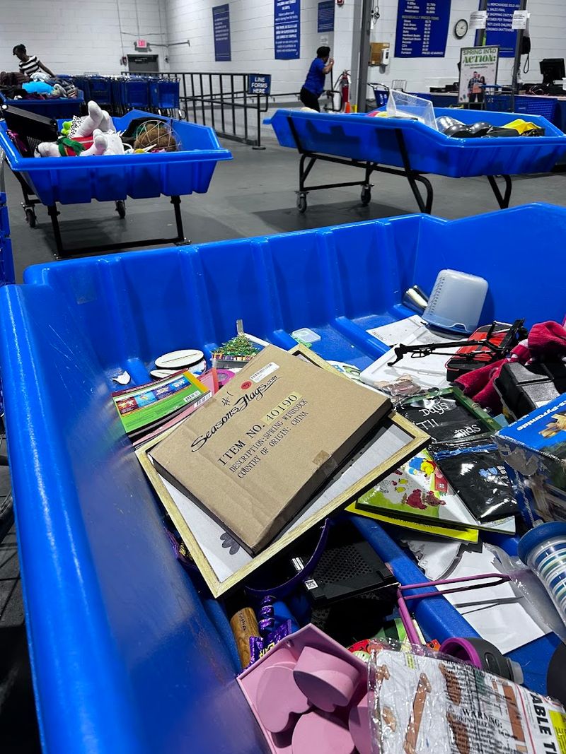 Toys Section Sorted Into Their Own Bins
