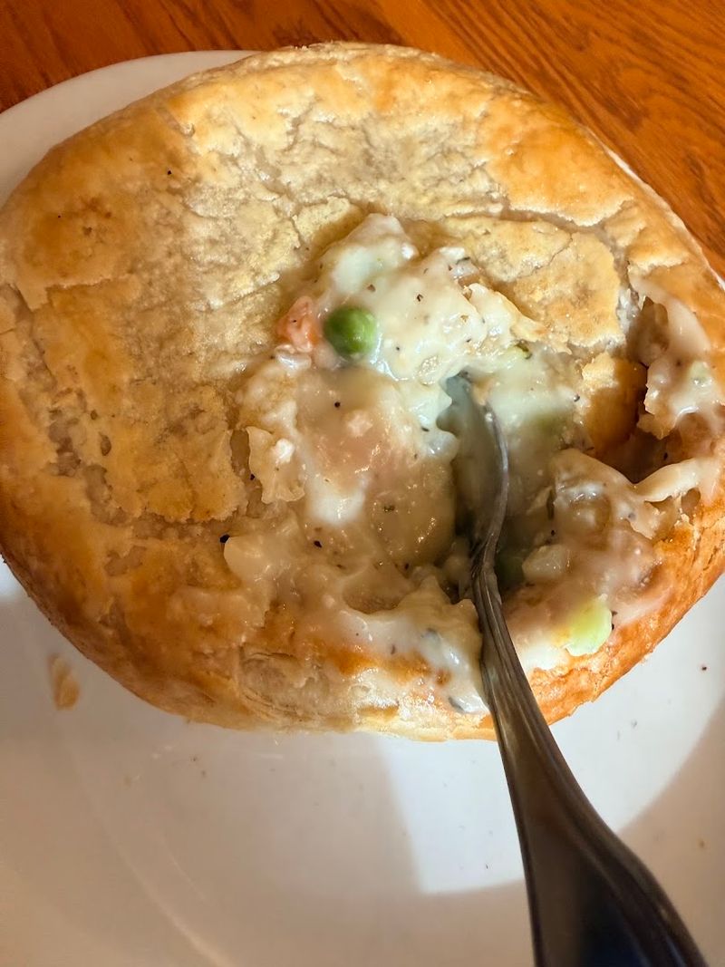 Chicken Pot Pie That Arrives Steaming Hot