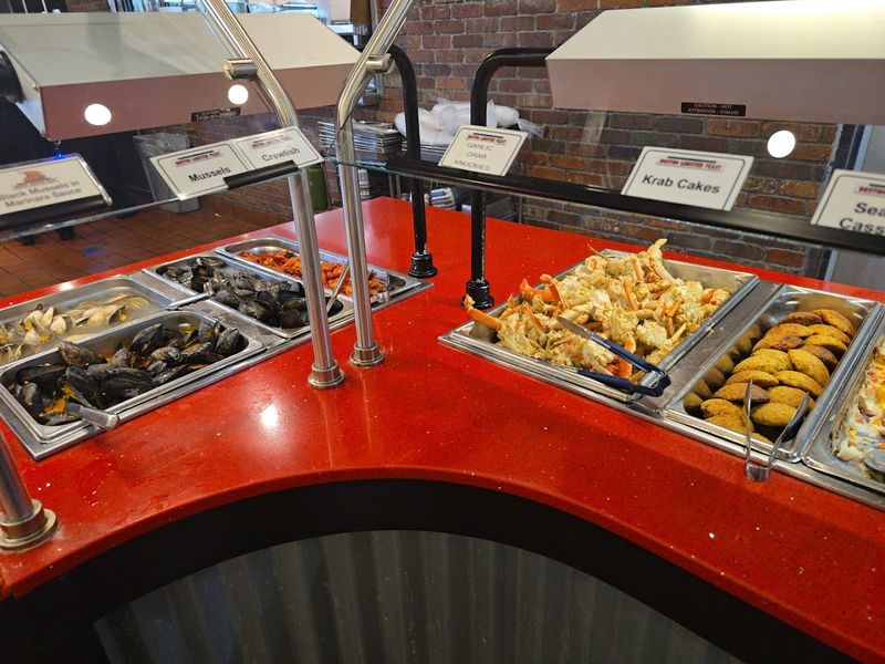 Crab legs add to the seafood appeal