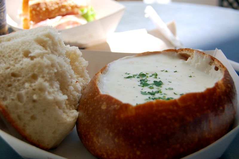 Clam Chowder Bread Bowls