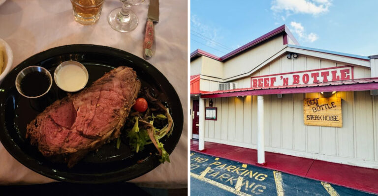 Visitors from all over North Carolina come for the incredible prime rib at this modest steakhouse