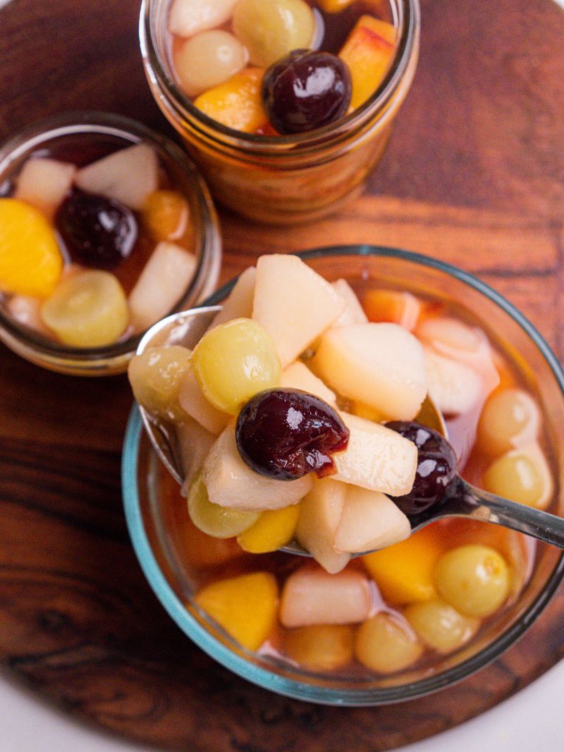 Fruit cocktail in syrup