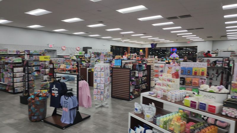 A Gift Shop Packed With Wally's Branded Merchandise and Souvenirs
