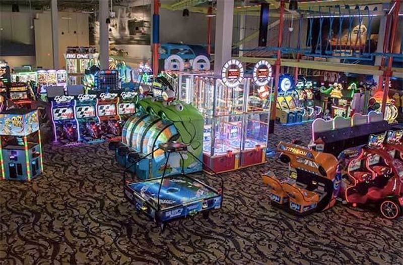 A Massive Arcade Floor With Hundreds of Games