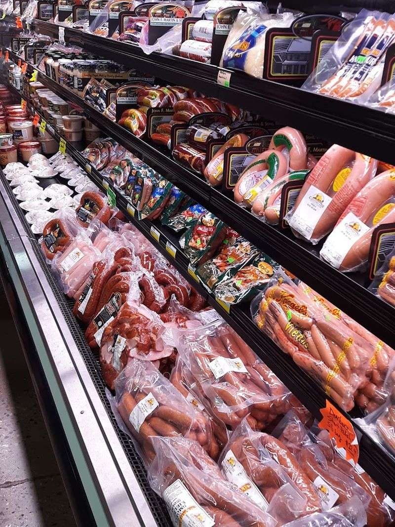 A Meat Counter Stocked With Quality Cuts A Meat Counter Stocked With Quality Cuts