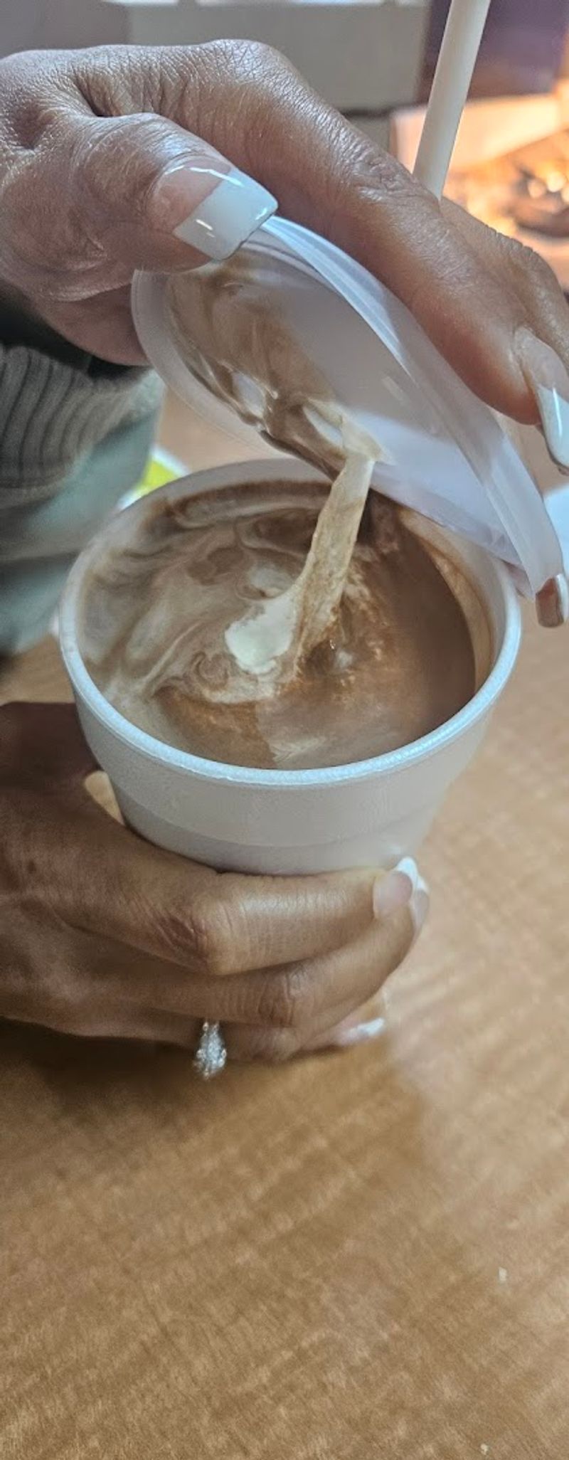 A Milkshake Thick Enough to Need a Spoon