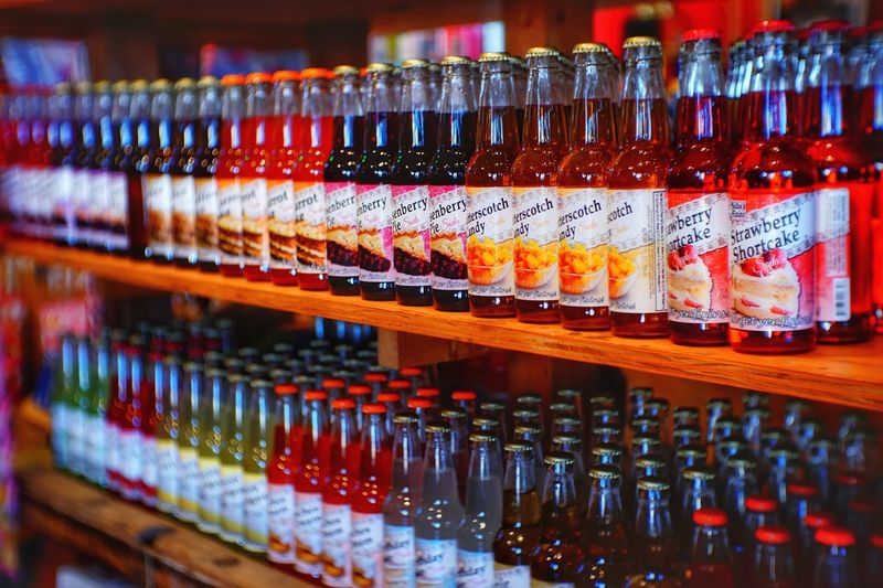 A Mind-Blowing Wall of Bottled Sodas