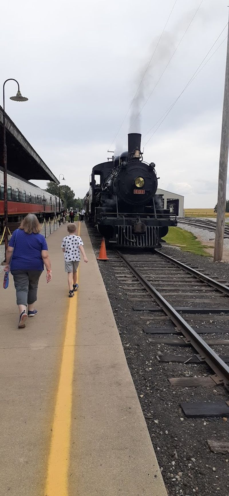A Stop in Downtown Monticello During the Ride