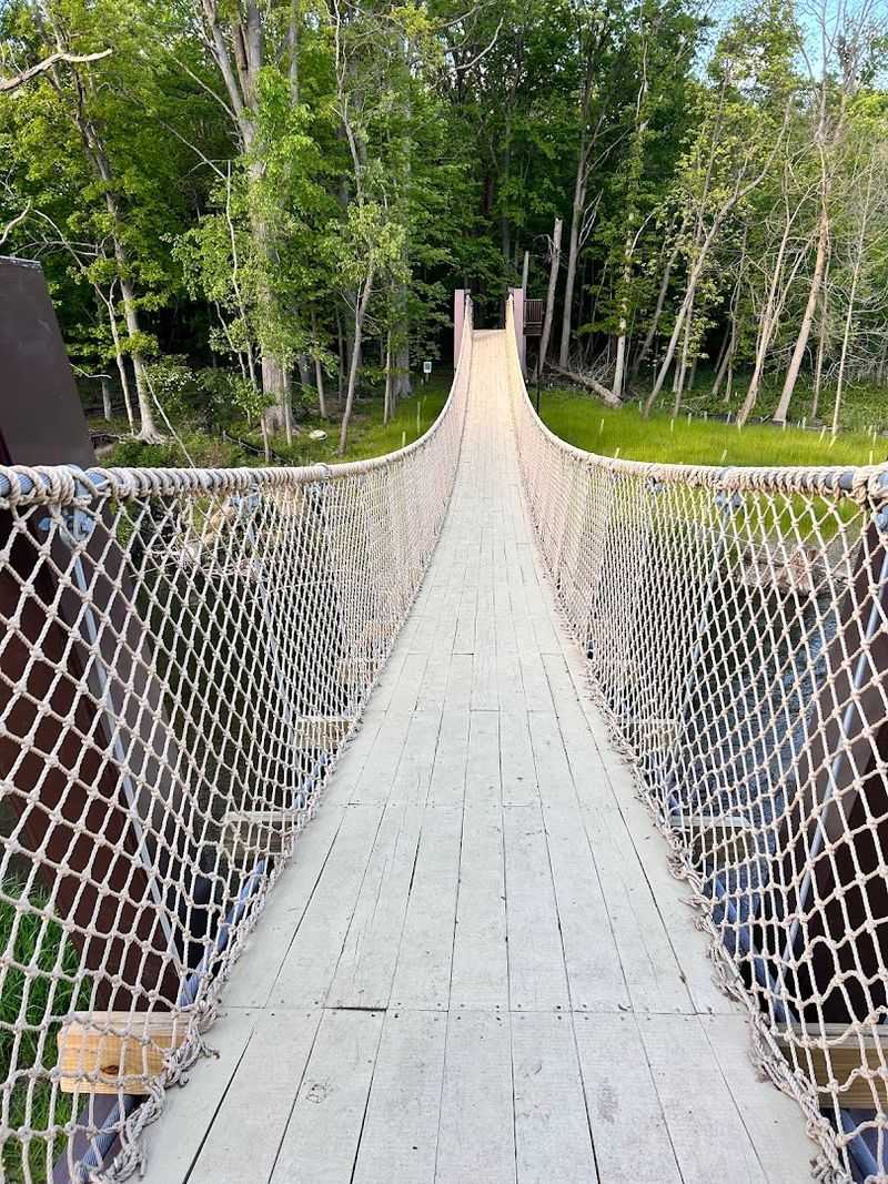 A Stunning Rope Bridge That Wows Kids and Adults Equally A Stunning Rope Bridge That Wows Kids and Adults Equally