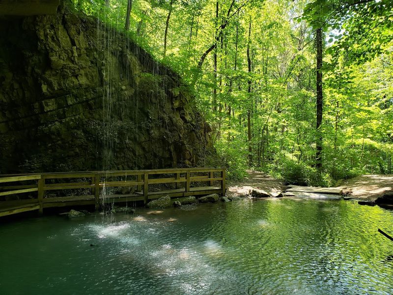 A Waterfall Hidden Along the Mountain Trail