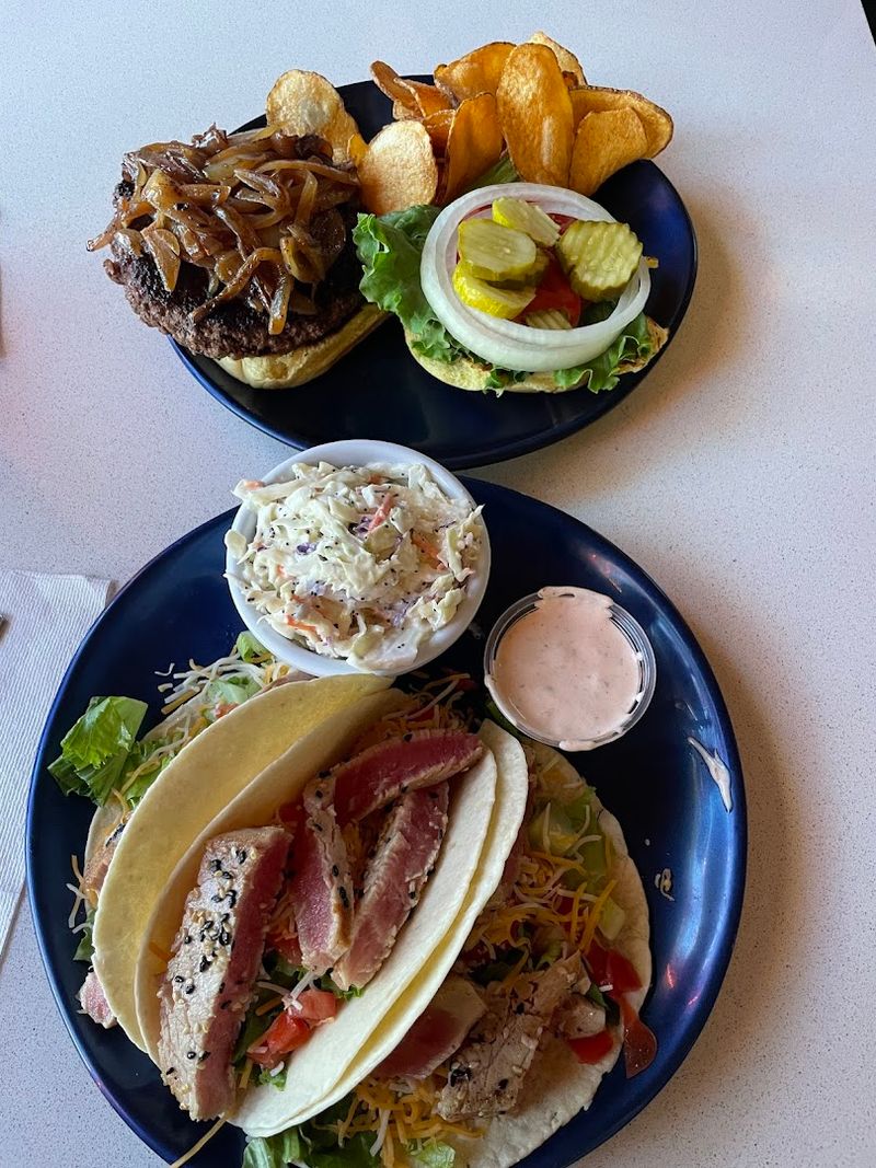 Ahi Tuna Tacos With Pineapple Slaw