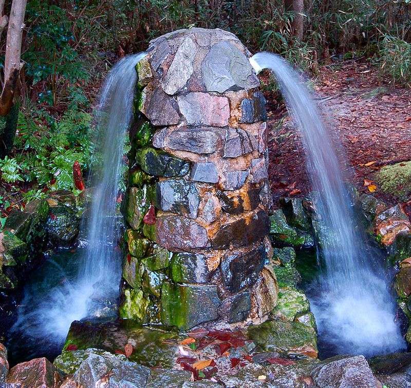 Artesian Wells Feeding Fresh Spring Water