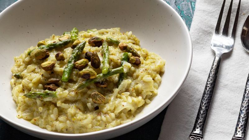 Asparagus risotto