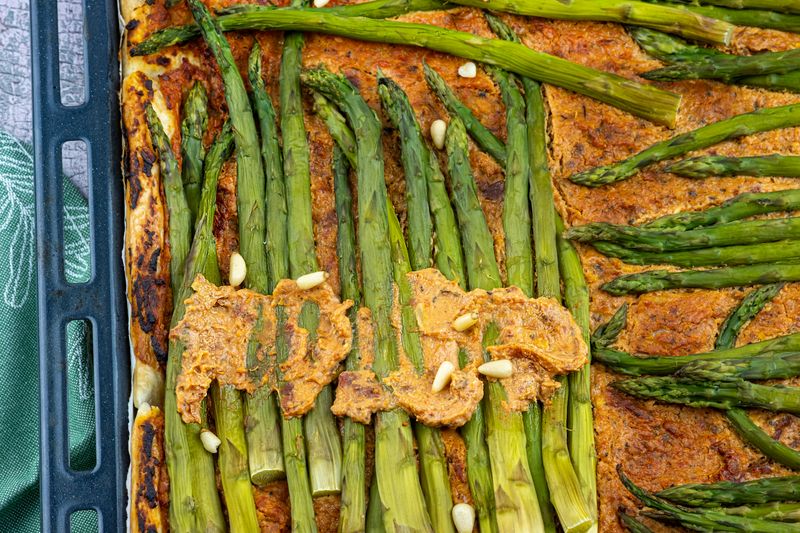 Asparagus tart