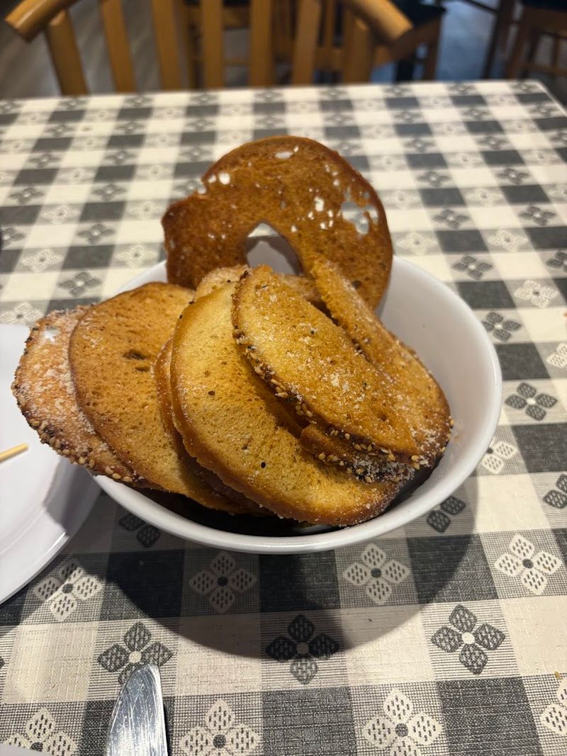 Baked Parmesan Bagel Chips to Start