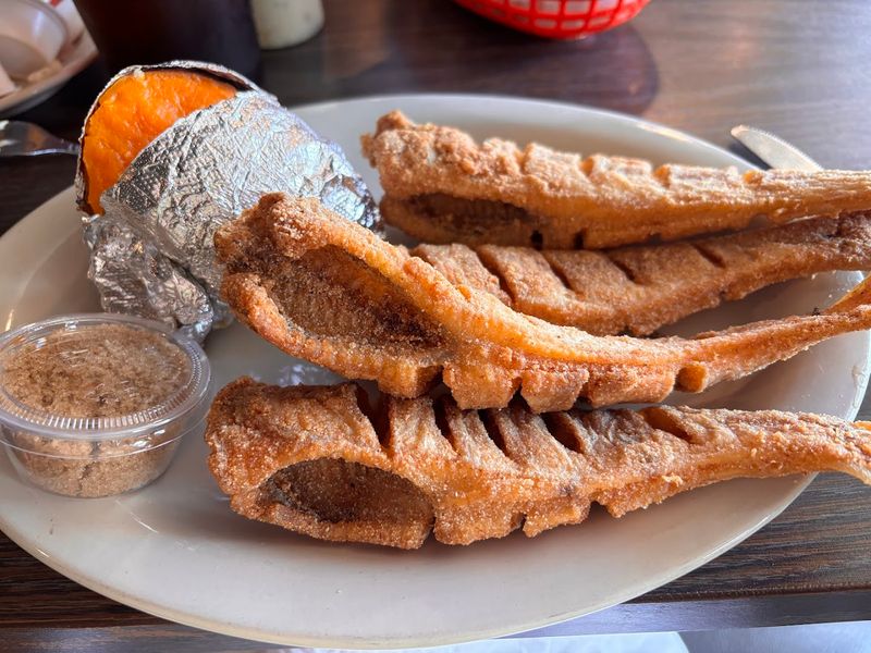 Baked Sweet Potato Served the Southern Way