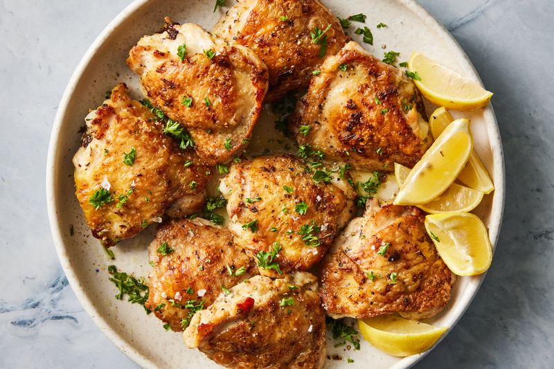 Baked chicken thighs