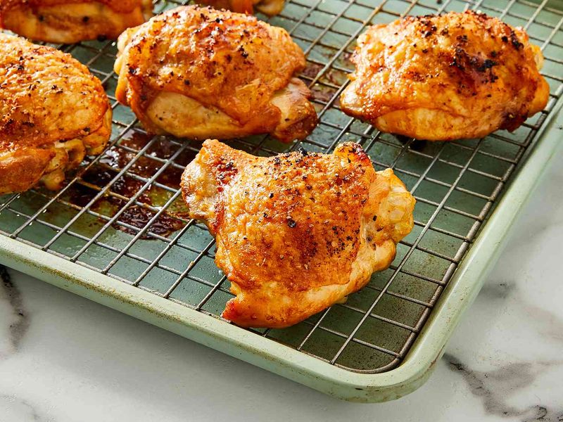 Baked chicken thighs