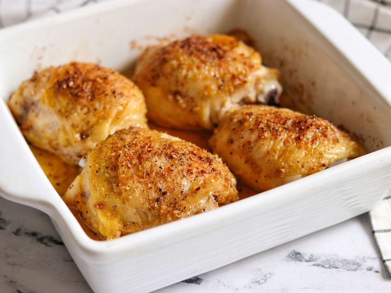 Baked chicken thighs