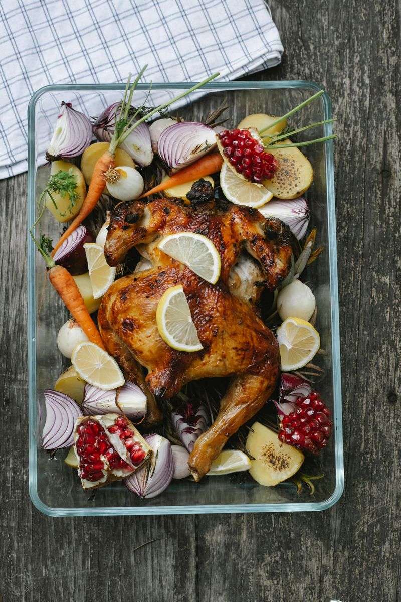 Baked chicken with vegetables