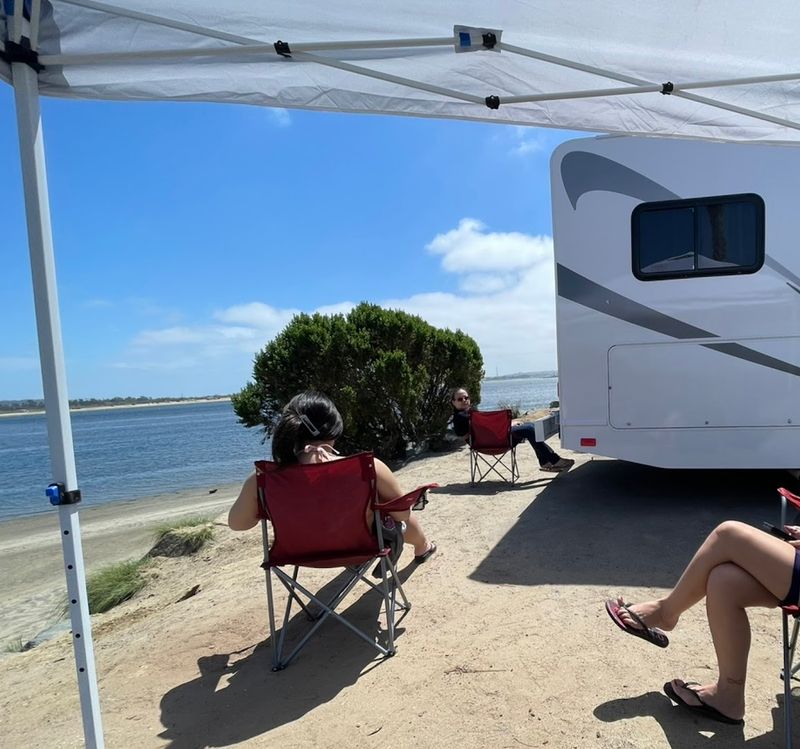Beachfront Access Right Outside Your RV Door Beachfront Access Right Outside Your RV Door