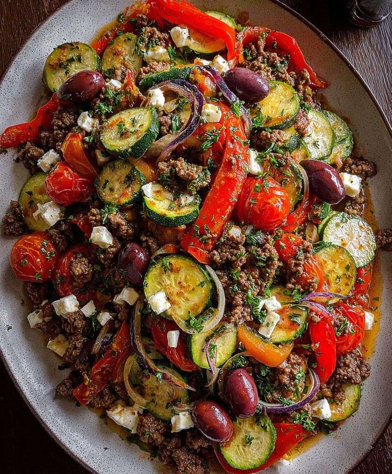 Beef and vegetable skillet