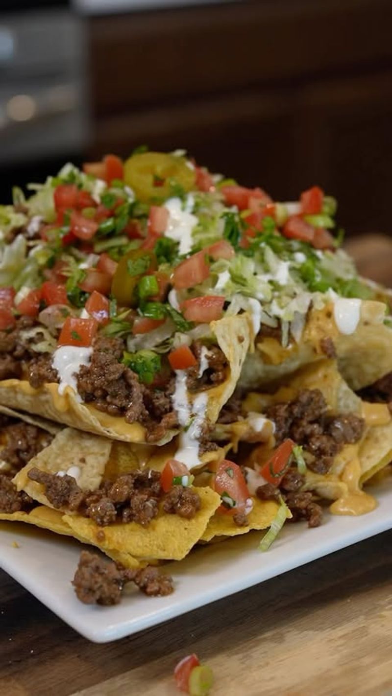 Beef nachos