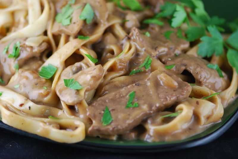 Beef stroganoff
