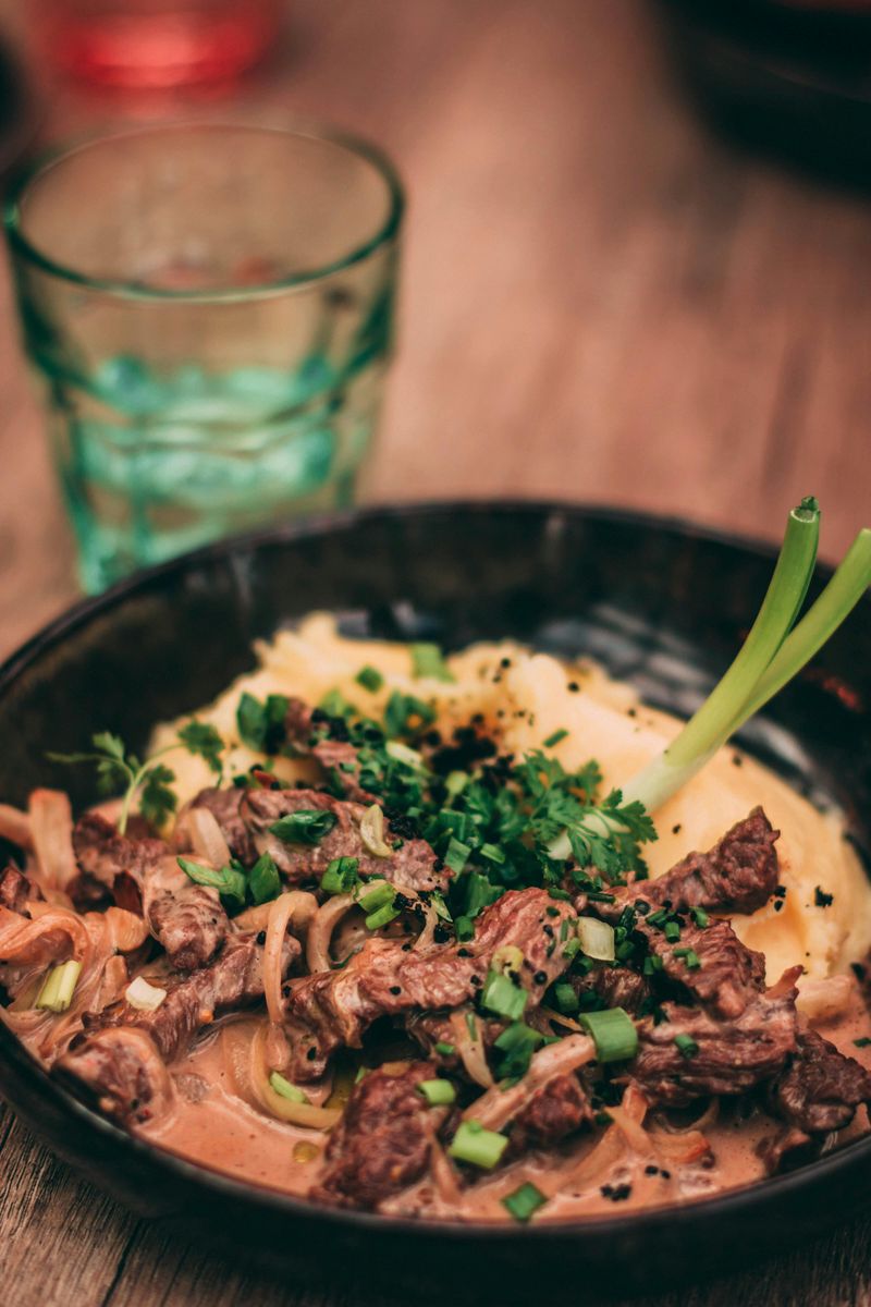 Beef stroganoff