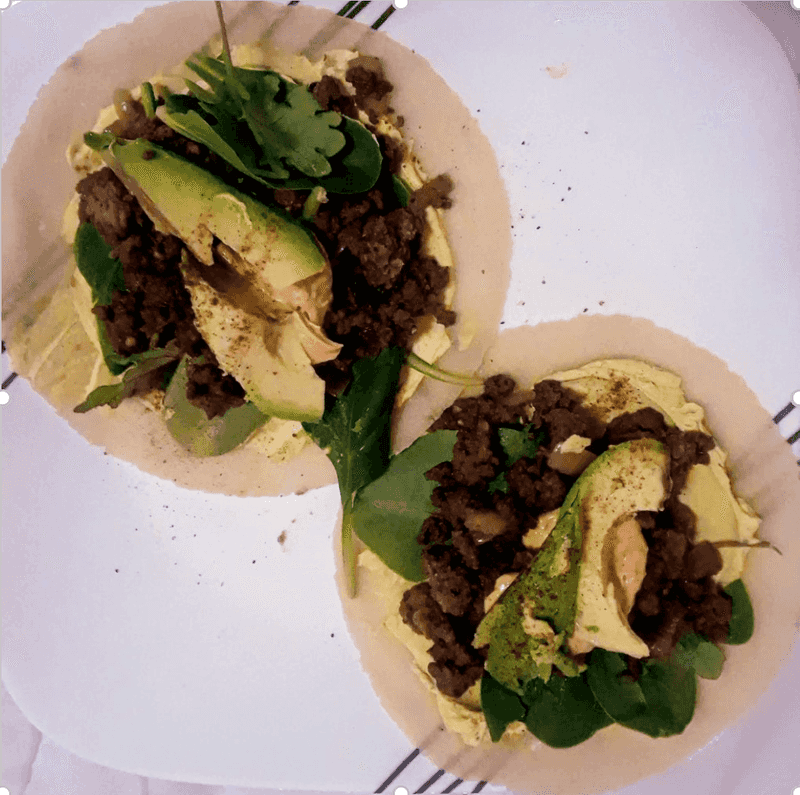 Beef tacos