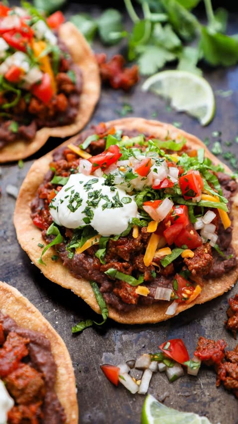 Beef tostadas Beef tostadas
