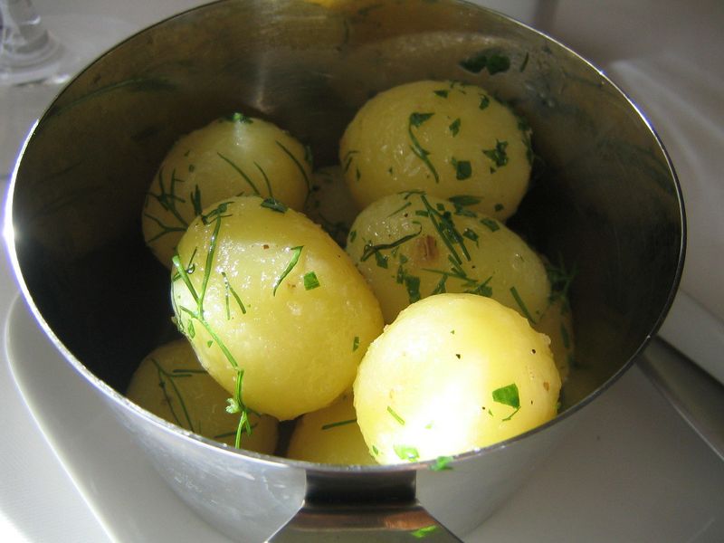 Boiled potatoes