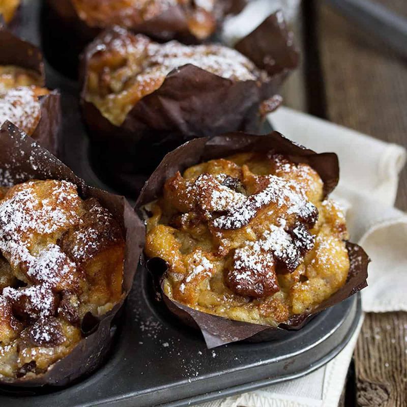 Bread Pudding Muffins Bread Pudding Muffins