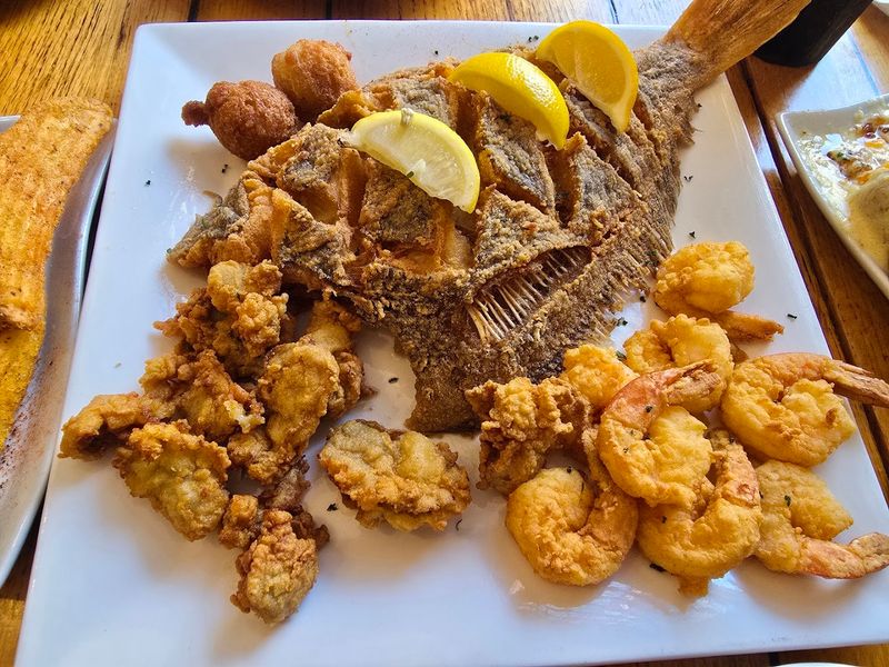 Broiled Seafood Plate for the Serious Eater