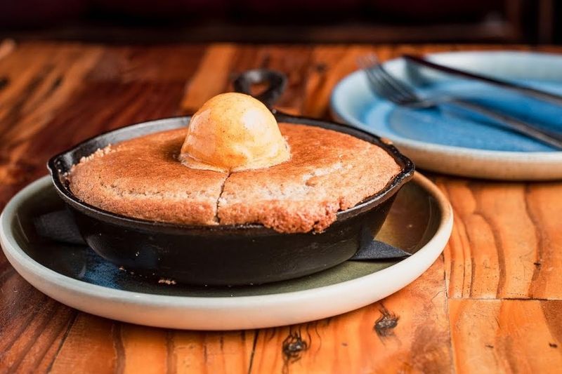 Cast Iron Cornbread with Bourbon Butter