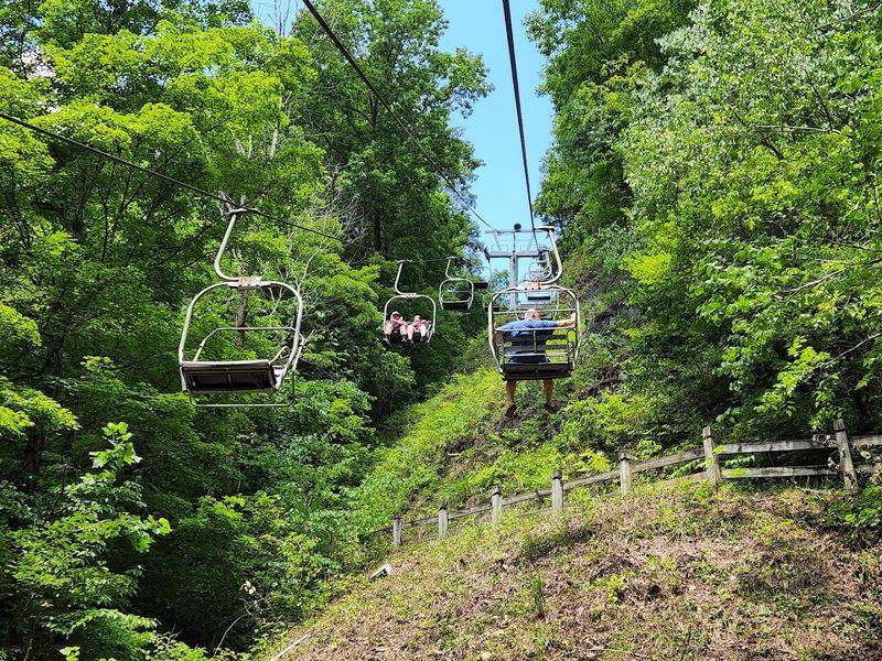 Chairlift Rides Down Into the Valley