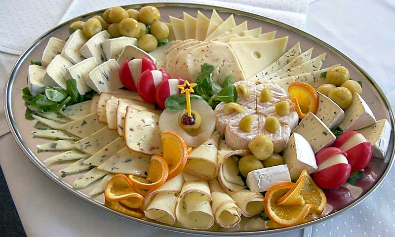 Cheese platter bites