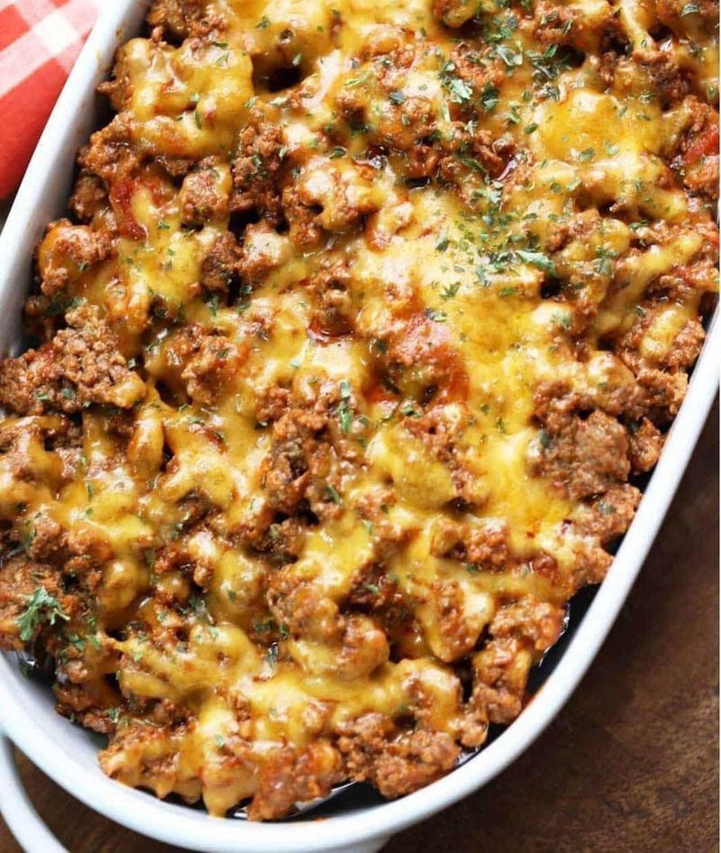 Cheeseburger casserole