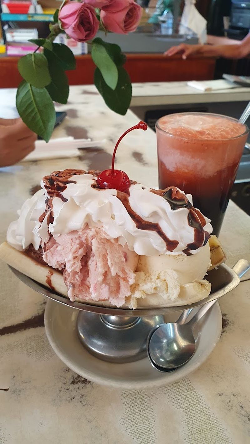 Cherry Coke Float With Vanilla Ice Cream