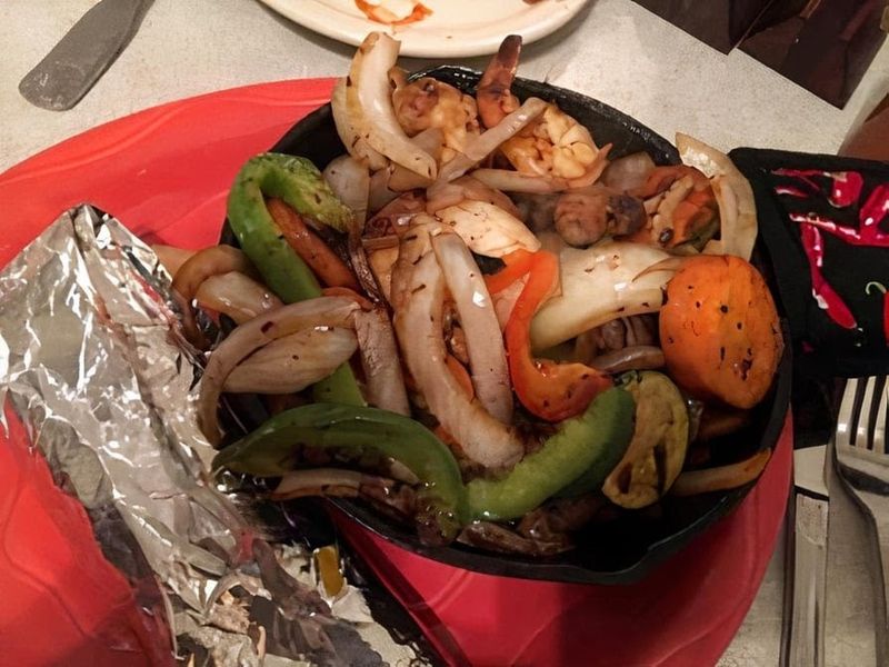 Chicken and Shrimp Fajitas With Sizzle and Seasoning