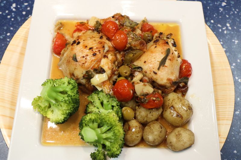 Chicken and potato bake