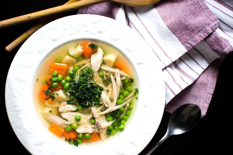 Chicken and vegetable soup