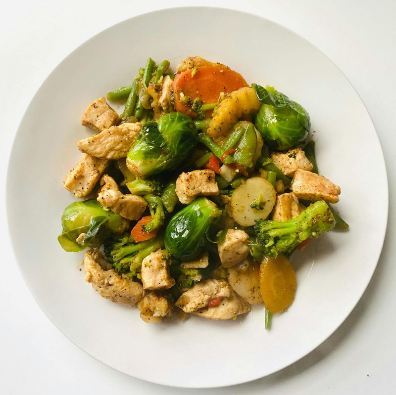 Chicken and vegetables
