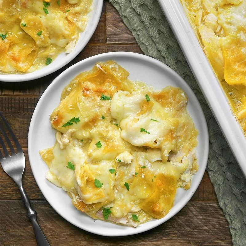Chicken enchilada bake