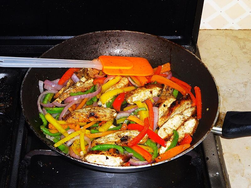 Chicken fajitas
