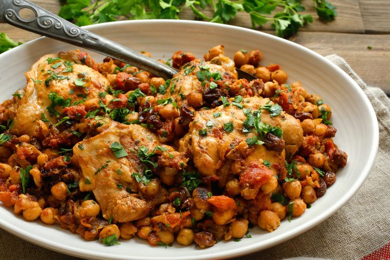 Chicken with chickpeas