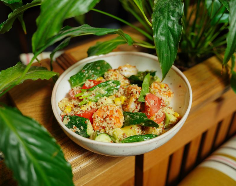 Cold quinoa salad